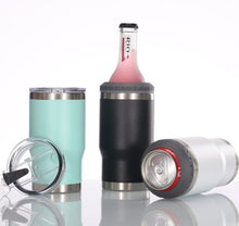 Load image into Gallery viewer, 2-in-1 Steel Beer/Can Cooler and Travel Mug
