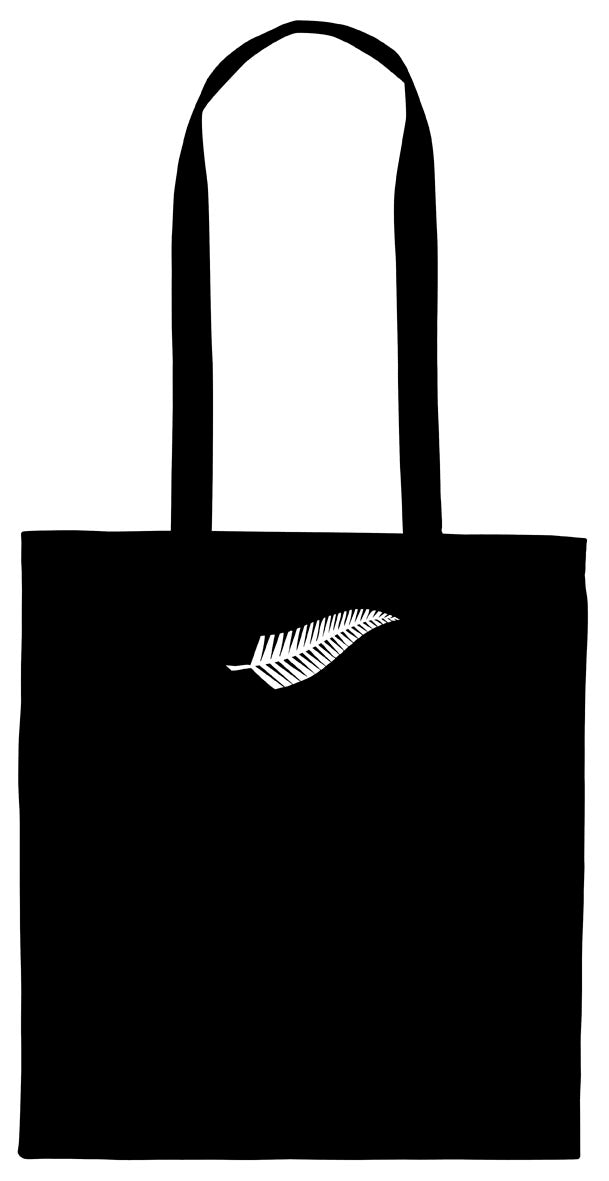 Nz Design Calico Bag - Silver Fern