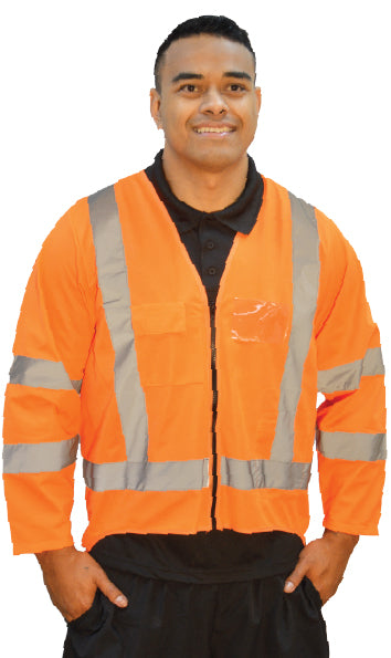 Hi Viz Long Sleeve Safety Vest